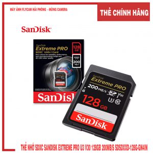 Thẻ nhớ SD 128GB 200MB chính hãng tại hải phòng