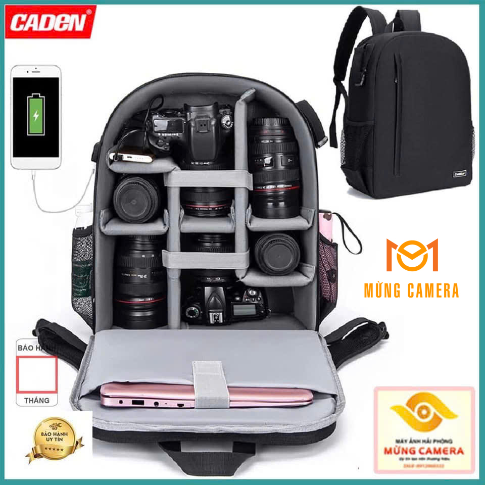 Balo máy ảnh CADEN D6 chính hãng