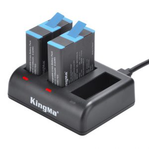 Bộ đốc sạc 3 khe và 2 Pin Kingma BM060BT101-2BM cho Gopro Hero 9/10/11