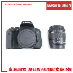 Máy Ảnh Canon 750D + Lens 18-55 STM giá tốt tại hải phòng - mừng camera