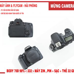 Máy ảnh canon 70D cũ đẹp tại hải phòng giá tốt