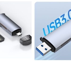 Đầu đọc thẻ nhớ SD/TF chuẩn USB Type C và USB 3.0