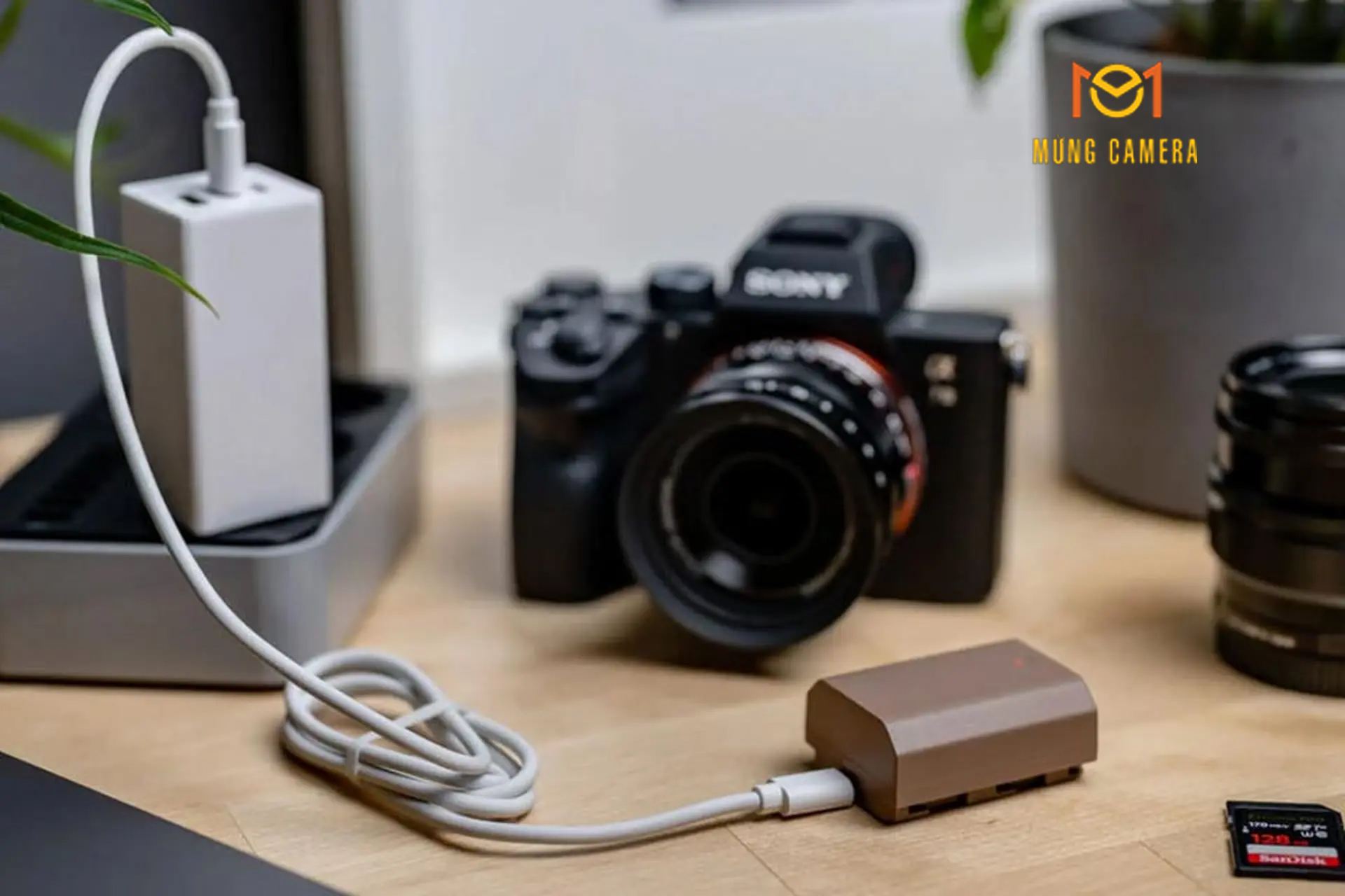Sạc máy ảnh chính hãng bảo vệ pin hiệu quả
