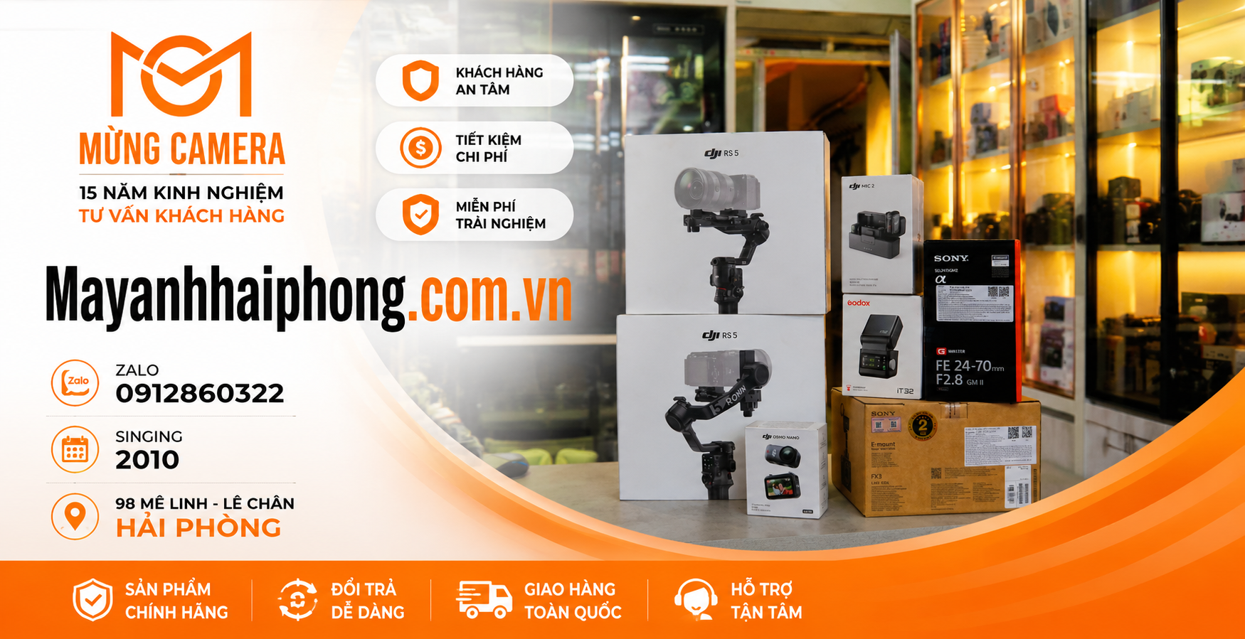 Mừng Camera - Máy ảnh giá tốt Hải Phòng