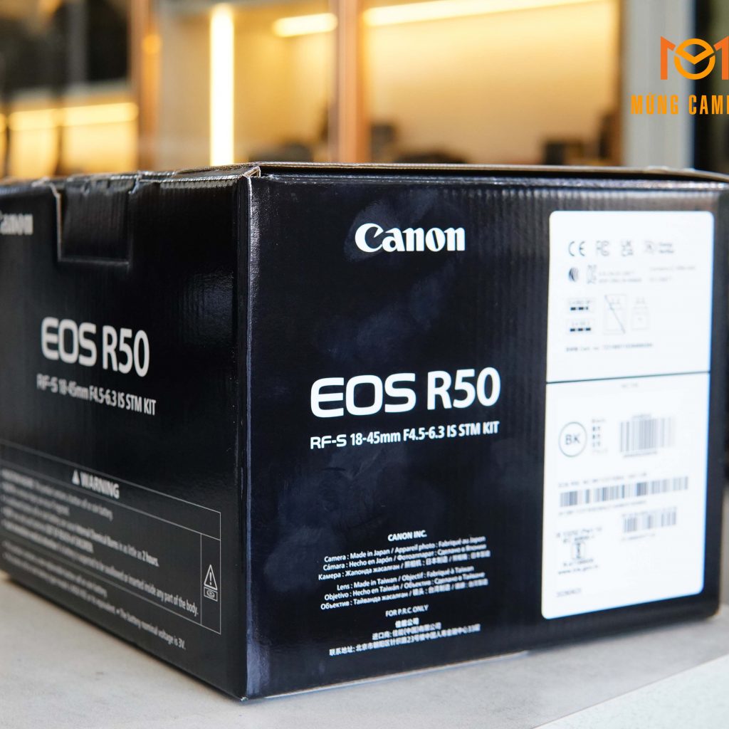 Canon R50 Chính Hãng + Kit 18-45mm Giá Tốt Quảng Ninh