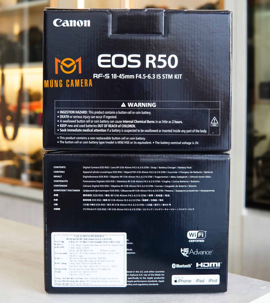 Canon R50 Chính Hãng + Kit 18-45mm Giá Tốt Quảng Ninh