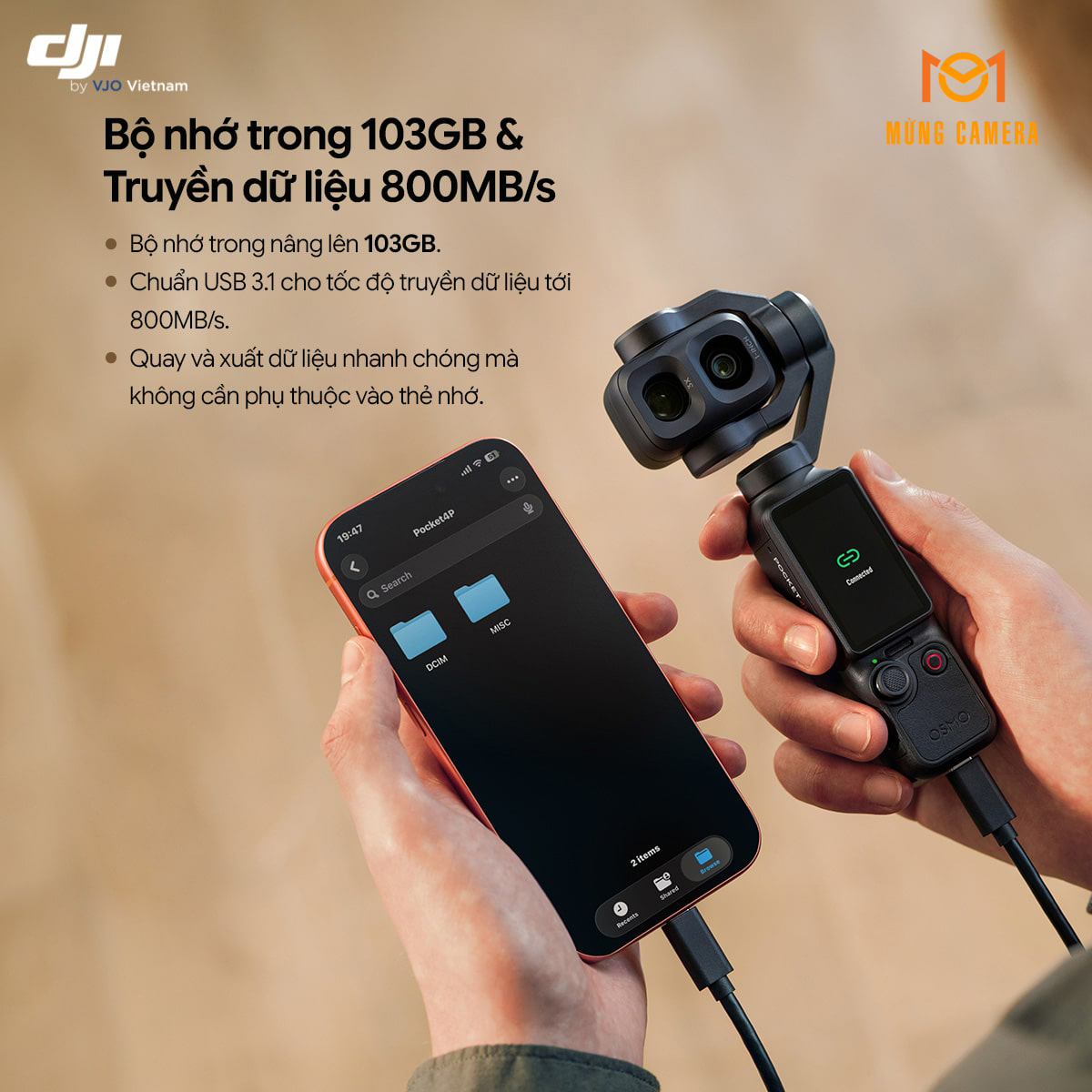Máy Quay 4K DJI Osmo Pocket 4P Standard Combo (Black)