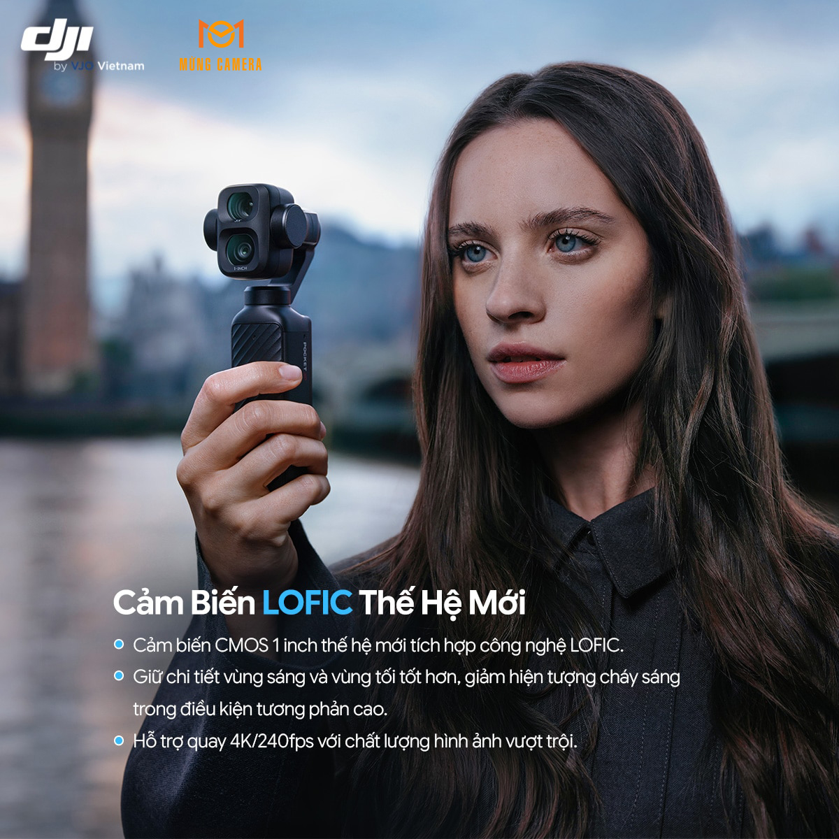 Máy Quay 4K DJI Osmo Pocket 4P Standard Combo (Black)