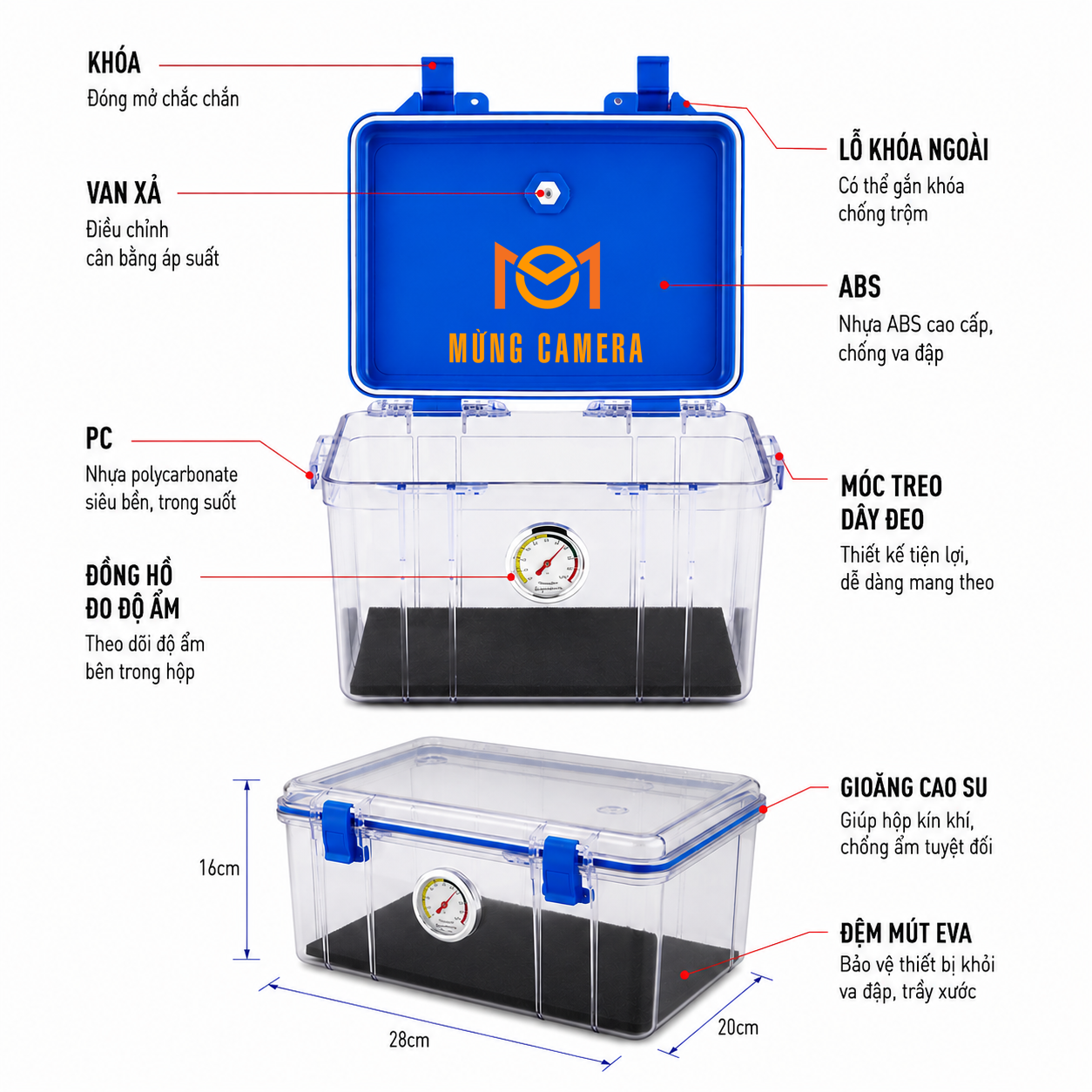 Hộp chống ẩm máy ảnh giá tốt