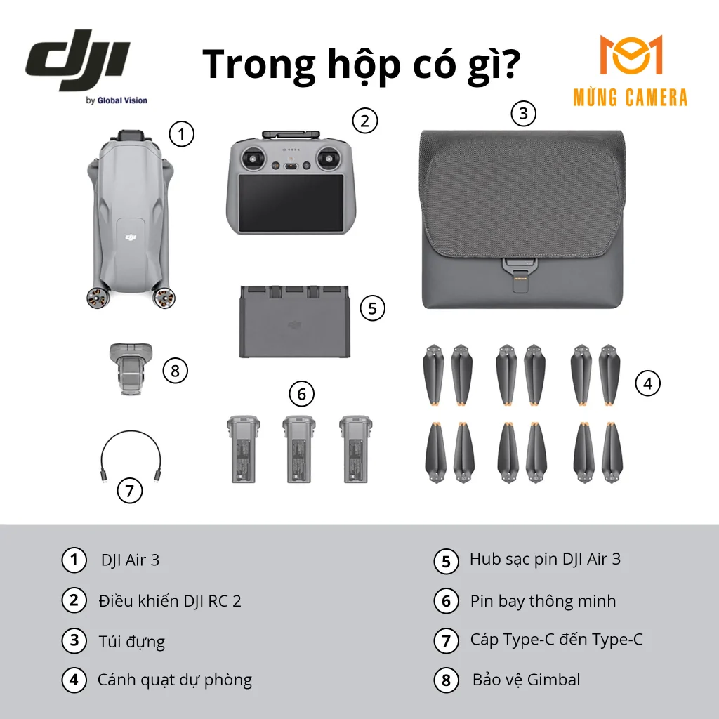 BẢNG GIÁ DJI FLYCAM CHÍNH HÃNG