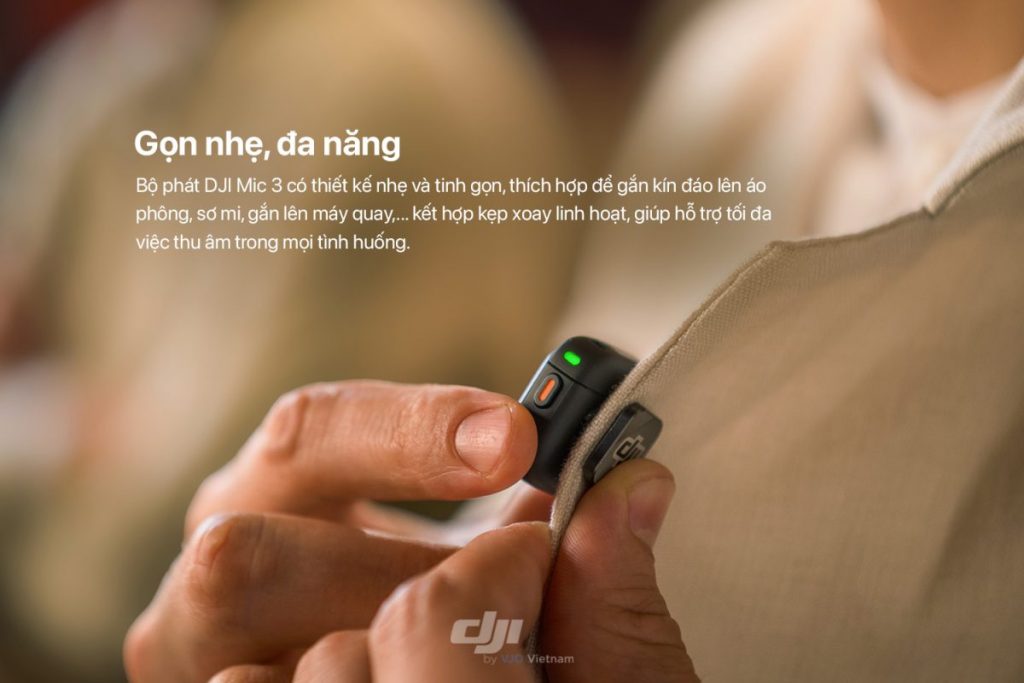 DJI Mic 3 Chính Hãng Giá Tốt Tại Mừng Camera