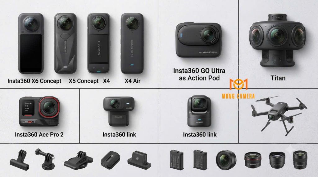 INSTA360 CHÍNH HÃNG – ACTION CAM & CAMERA 360 ĐỘ HOT NHẤT