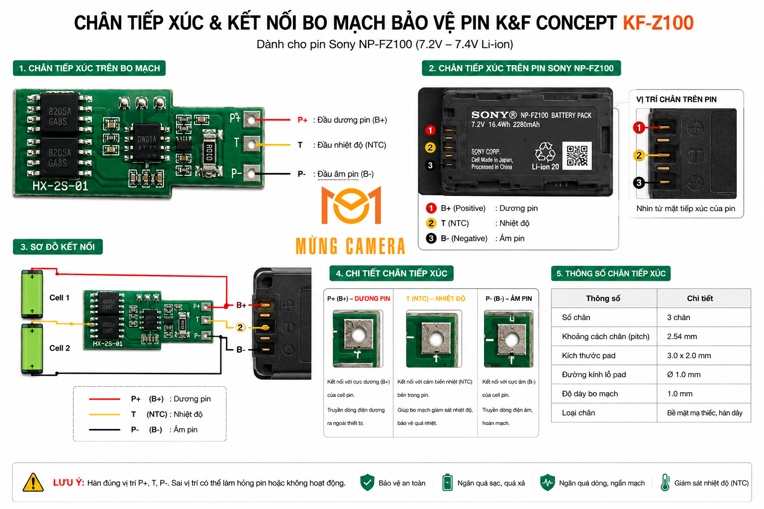 PIN KF Z100 CHÂN TIẾP XÚC