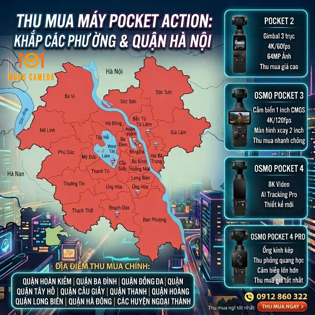 THU MUA TẤT CẢ CÁC LOẠI POCKET & ACTION TẬN NHÀ