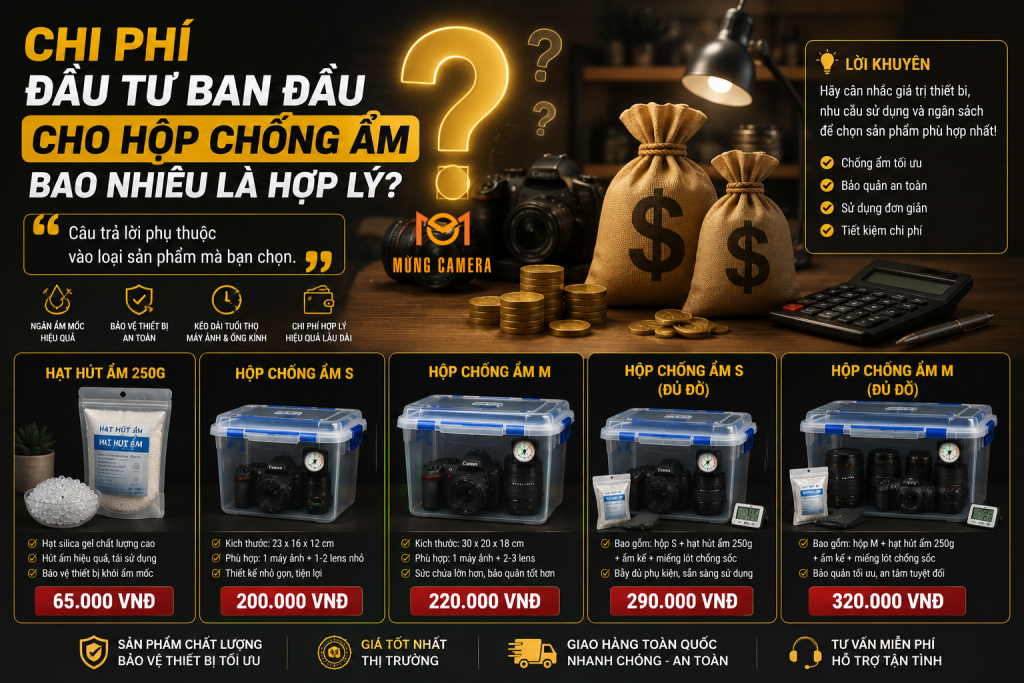 Hộp chống ẩm máy ảnh giá tốt