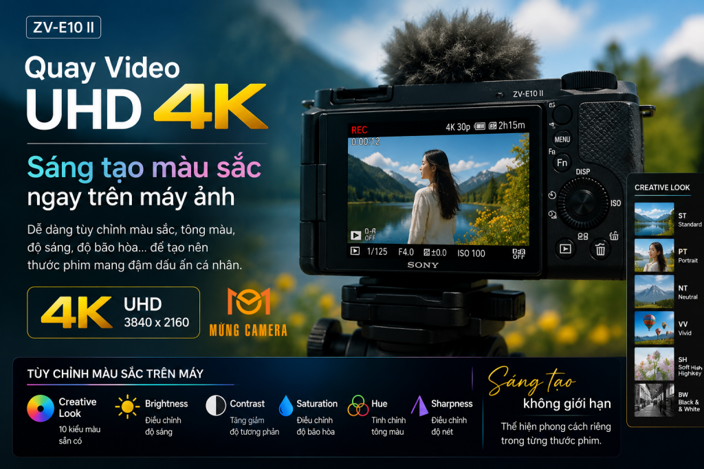 Sony ZV-E10 Mark II (Black) Chính Hãng Giá Tốt