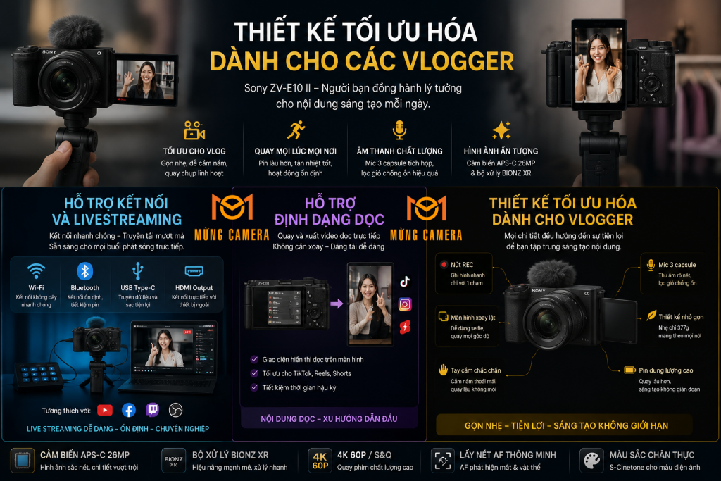 Sony ZV-E10 Mark II (Black) Chính Hãng Giá Tốt