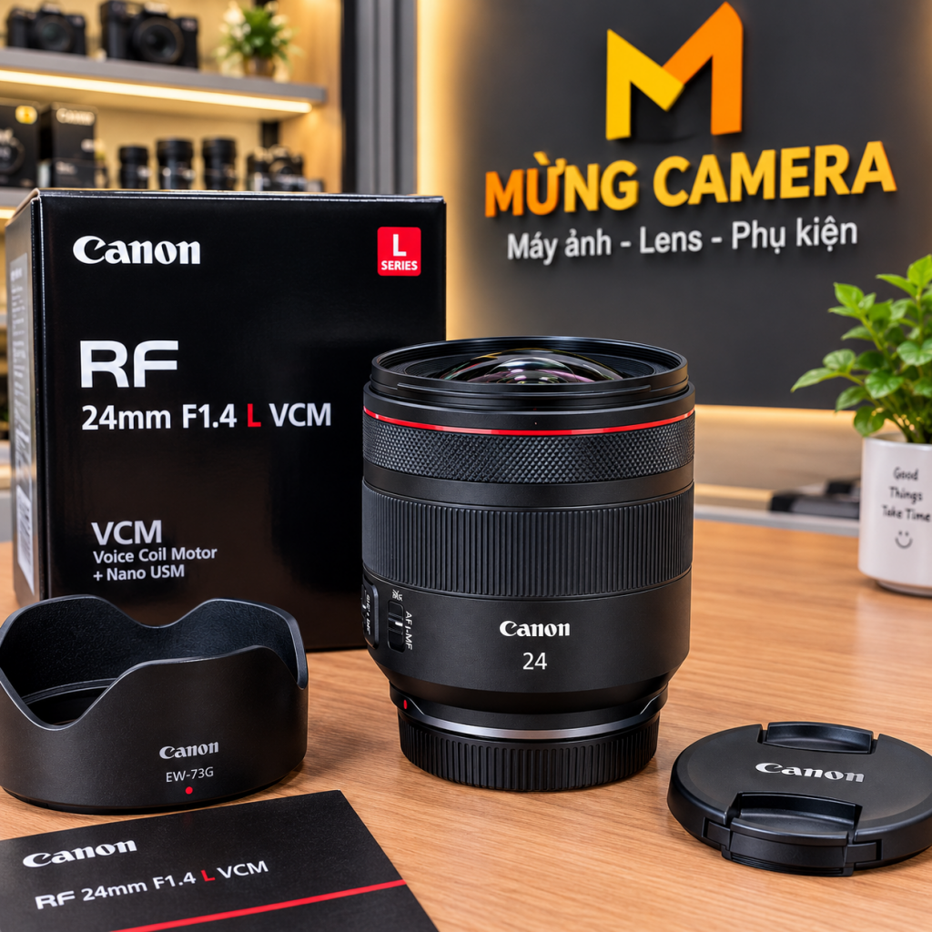Ống Kính Canon RF 24mm F1.4 L VCM Xách Tay