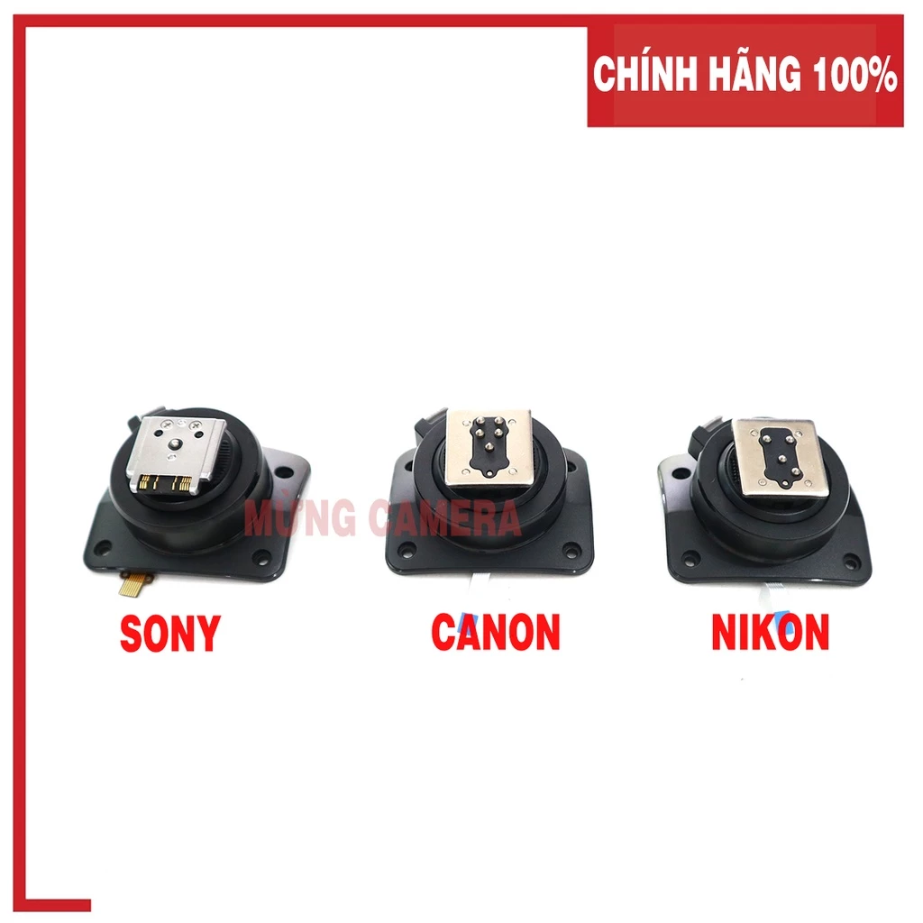 Chân Đế - Hotshoe Đèn Flash Godox V860 iii & V1 Canon/Nikon/Sony chân kim loại